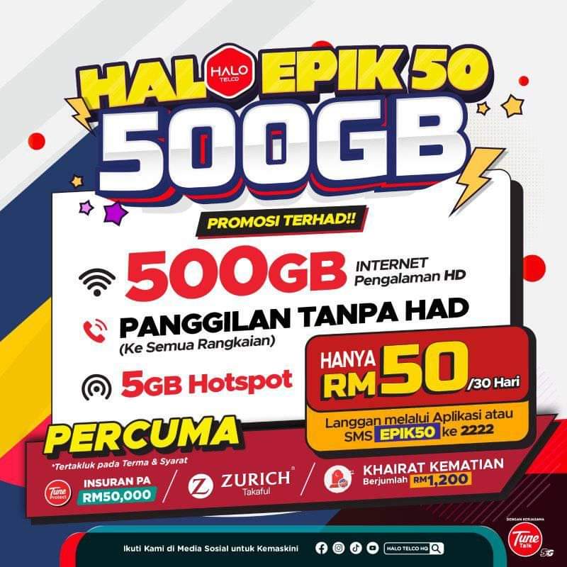 HALO-TELCO-PLAN-PEK-EPIK50-500GB